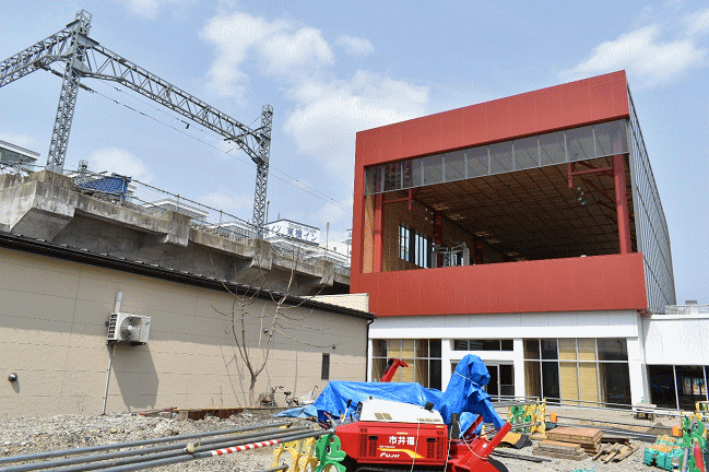 えちぜん鉄道の高架新駅の建設
