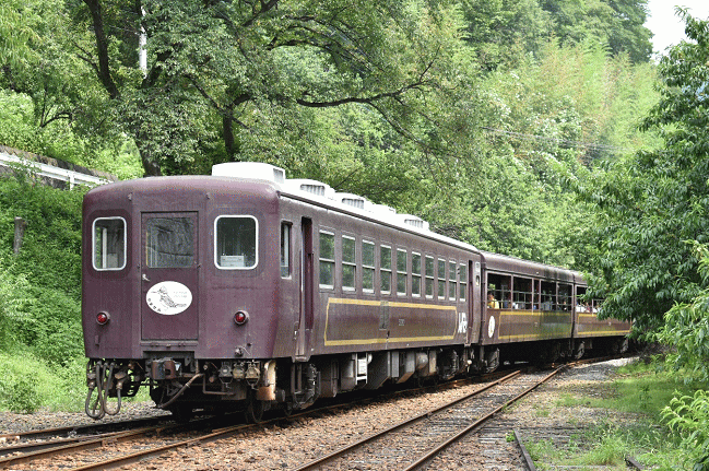 わたらせ渓谷鉄道のトロッコ列車（神戸駅）