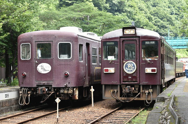 トロッコ列車の元12系客車