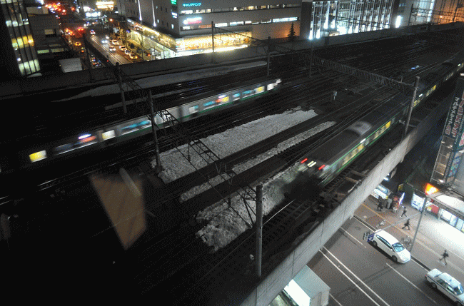 ホテルWBF札幌ノースゲートのトレインビュー