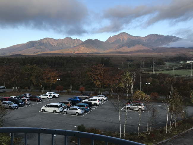 八ヶ岳グレイスホテルから見た八ヶ岳の景色