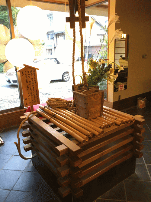 吉田屋美濃錦店内の井戸