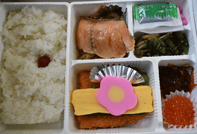 南千歳駅の幕の内弁当